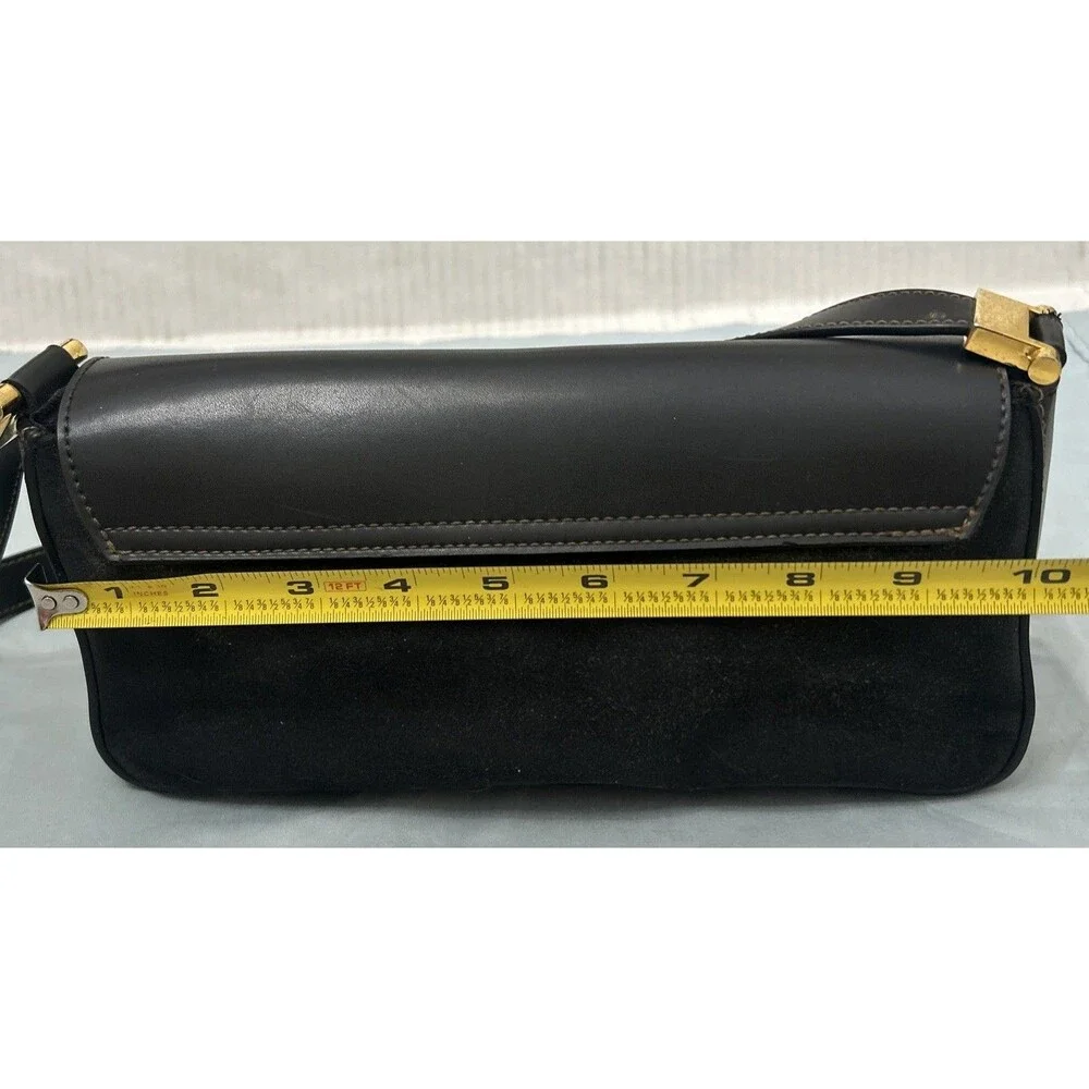 Mondani New York Handbag Simulated Leather Shoulder Bag Purse Black